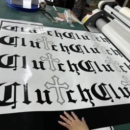 定制乙烯基刻字模切贴纸