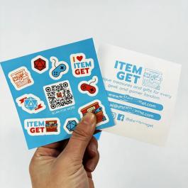 定制背面印刷乙烯基模切贴纸