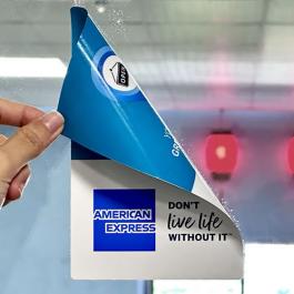 定制窗户玻璃静电贴-双面印刷